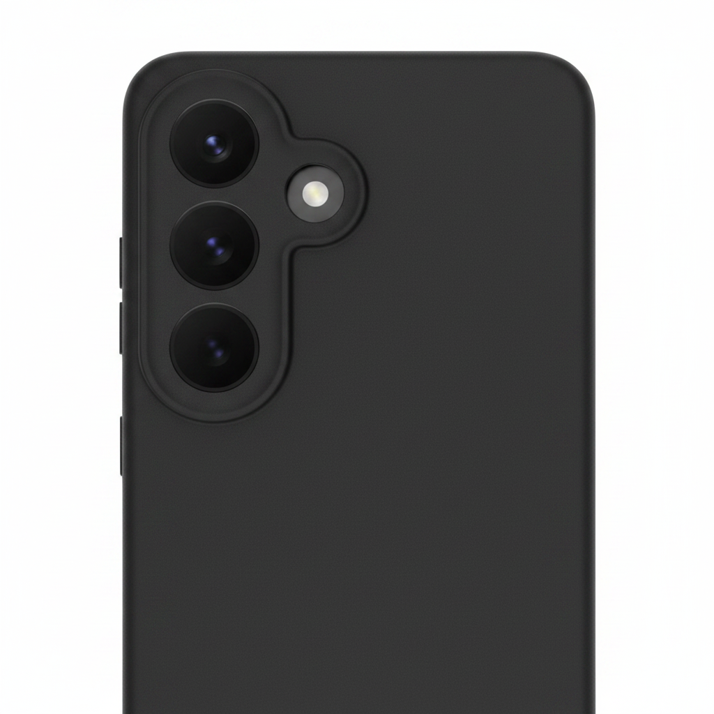 anco Dark Case S26 – Detailansicht matte Textur und Kameraausschnitt