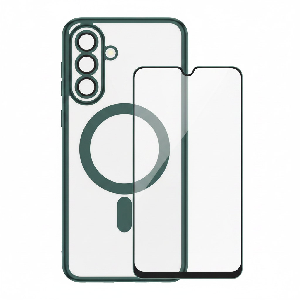 anco Magnetic Chrome Case Galaxy A17 – Bundle mit Panzerglas