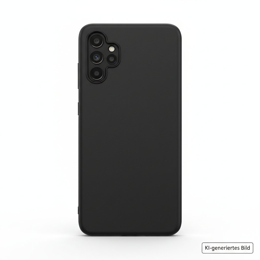 okkes TPU Slim Case Samsung Galaxy A17 5G Schwarz – Rückansicht | KI-generiertes Bild