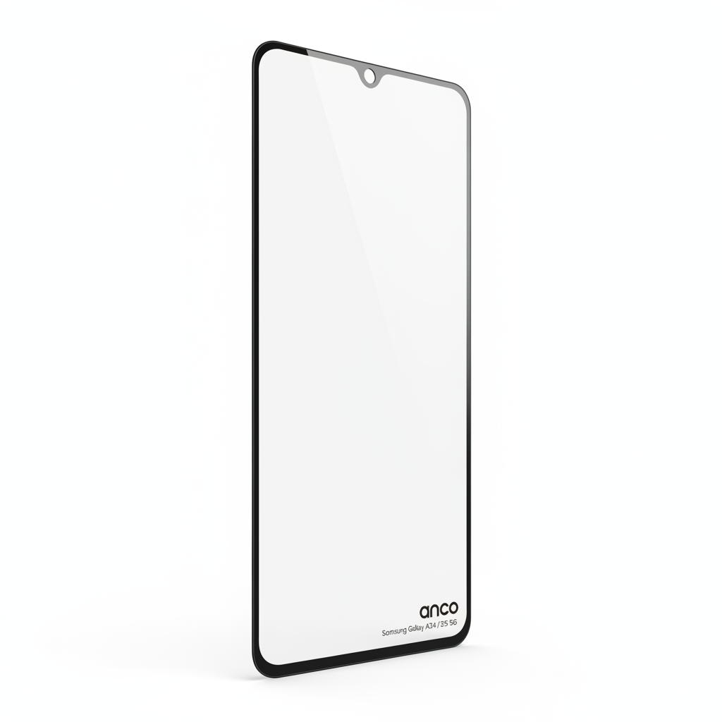 anco Tempered Glass Fullscreen Samsung Galaxy A24 A25 5G – Schrägansicht