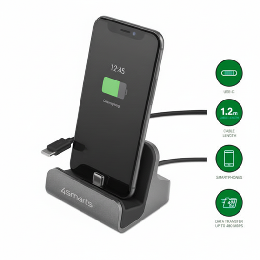 4smarts VoltDock USB-C 60W Grau – Produktfoto