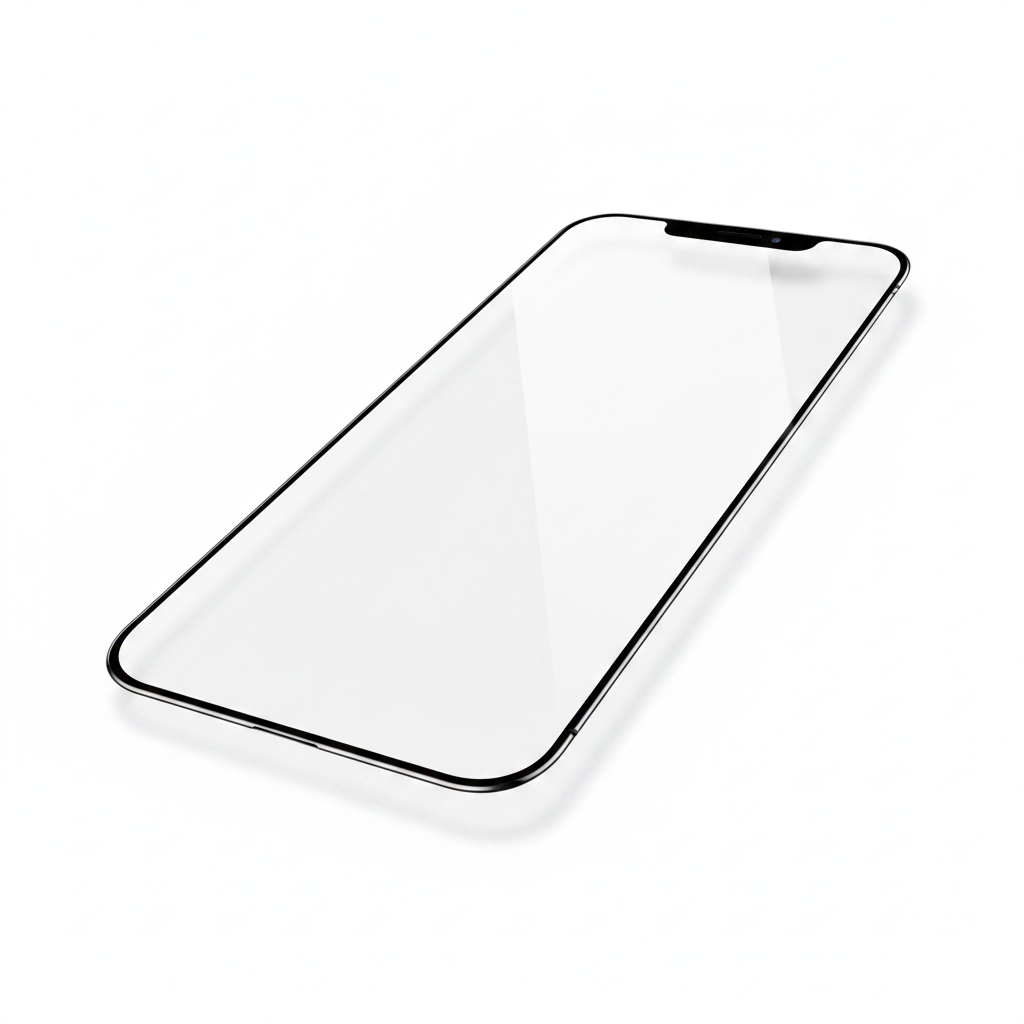 Schrägansicht des Star Case Titan Plus 9H Panzerglas für iPhone 15 und 16
