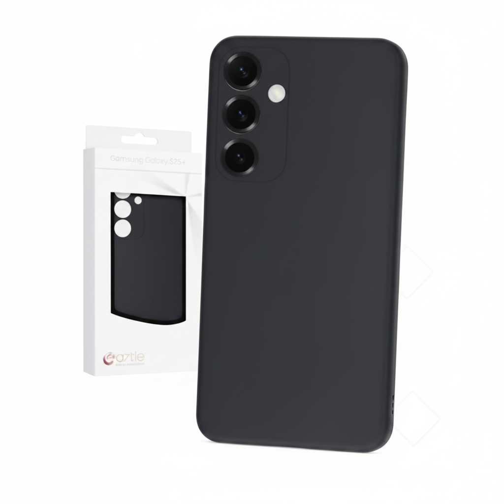 anco Dark Case Galaxy S25+ – Schrägansicht Rück- und Seitenprofil