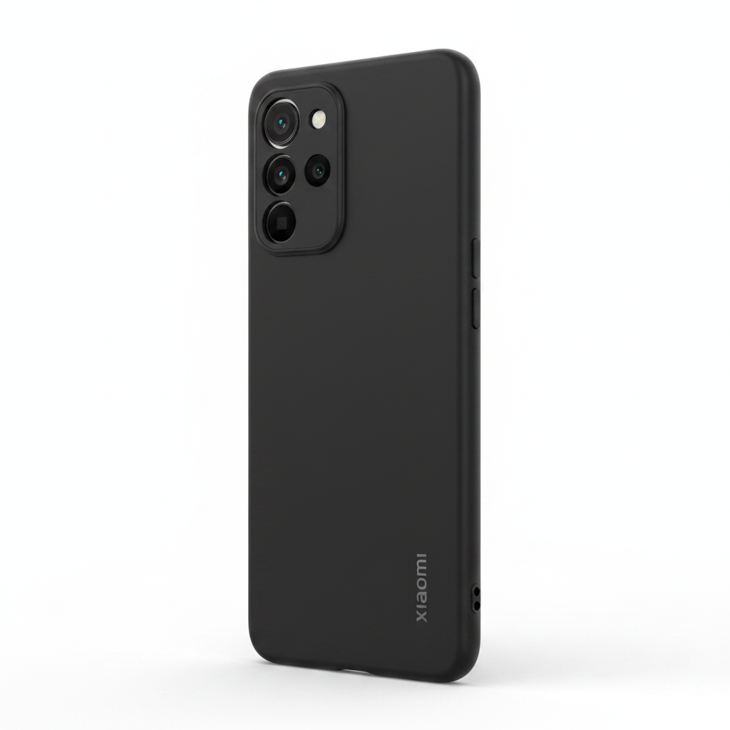 Xiaomi Original TPU Cover Redmi Note 13 Pro 4G – Schrägansicht schwarz