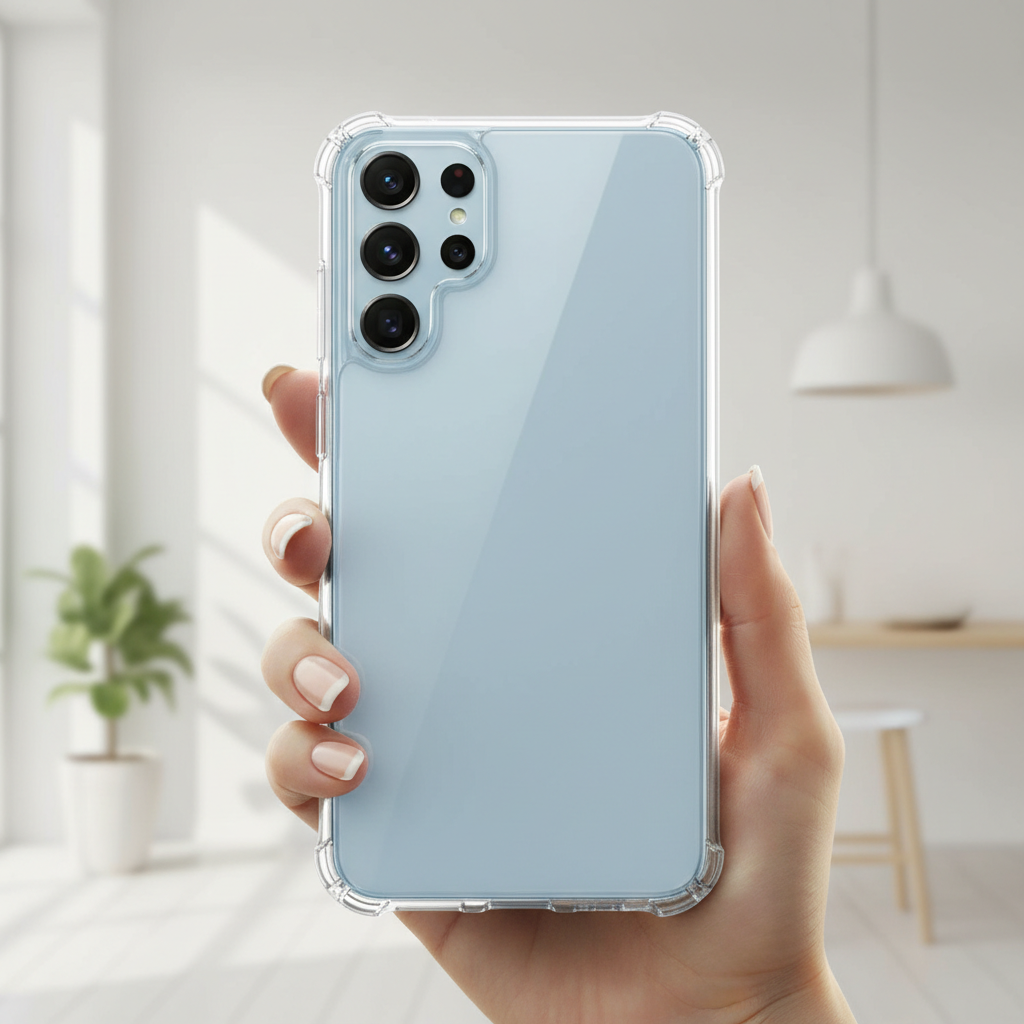 Samsung Galaxy S26 Plus Ultra Slim TPU Clear Case Anwendungsbild