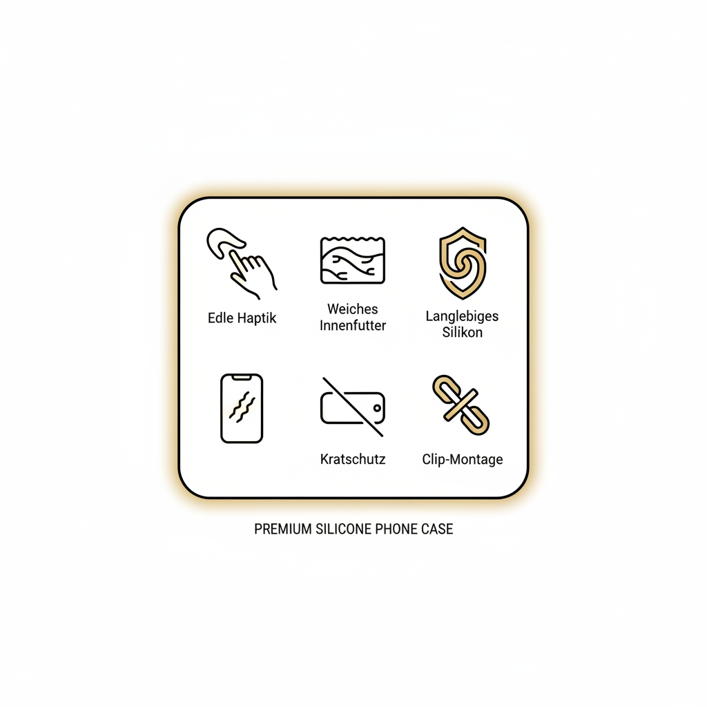 4smarts Silicone Case Cupertino – edle Haptik, weiches Innenfutter, langlebiges Silikon, Kratzschutz, Clip-Montage
