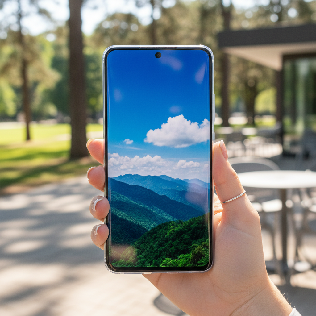 Samsung Anti-Reflecting Film Galaxy S25 Edge – Lifestyle Blendschutz in Sonnenlicht