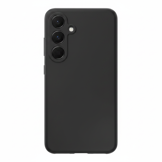 4smarts Silicone Case Cupertino Samsung Galaxy A36 Schwarz – Frontansicht