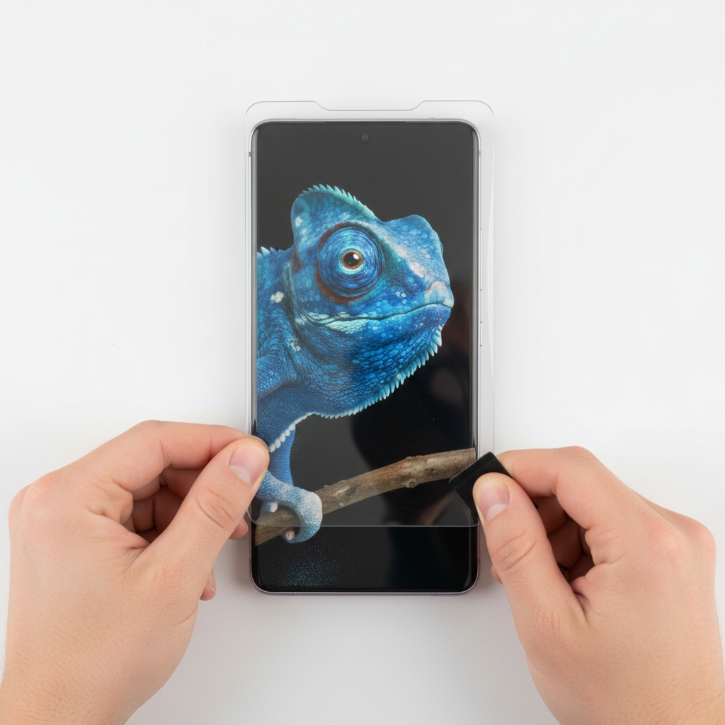 anco Hybrid Glass Samsung Galaxy S25 Ultra – Aufbringen auf Display
