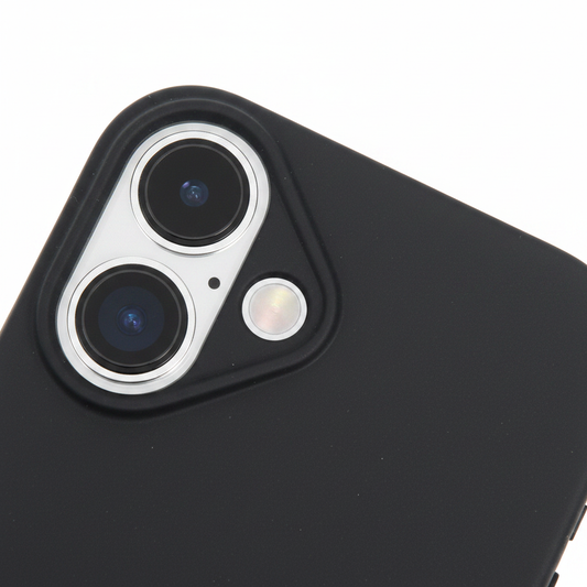 okkes BASIC TPU Case iPhone 17 Black Matte Textur Detail