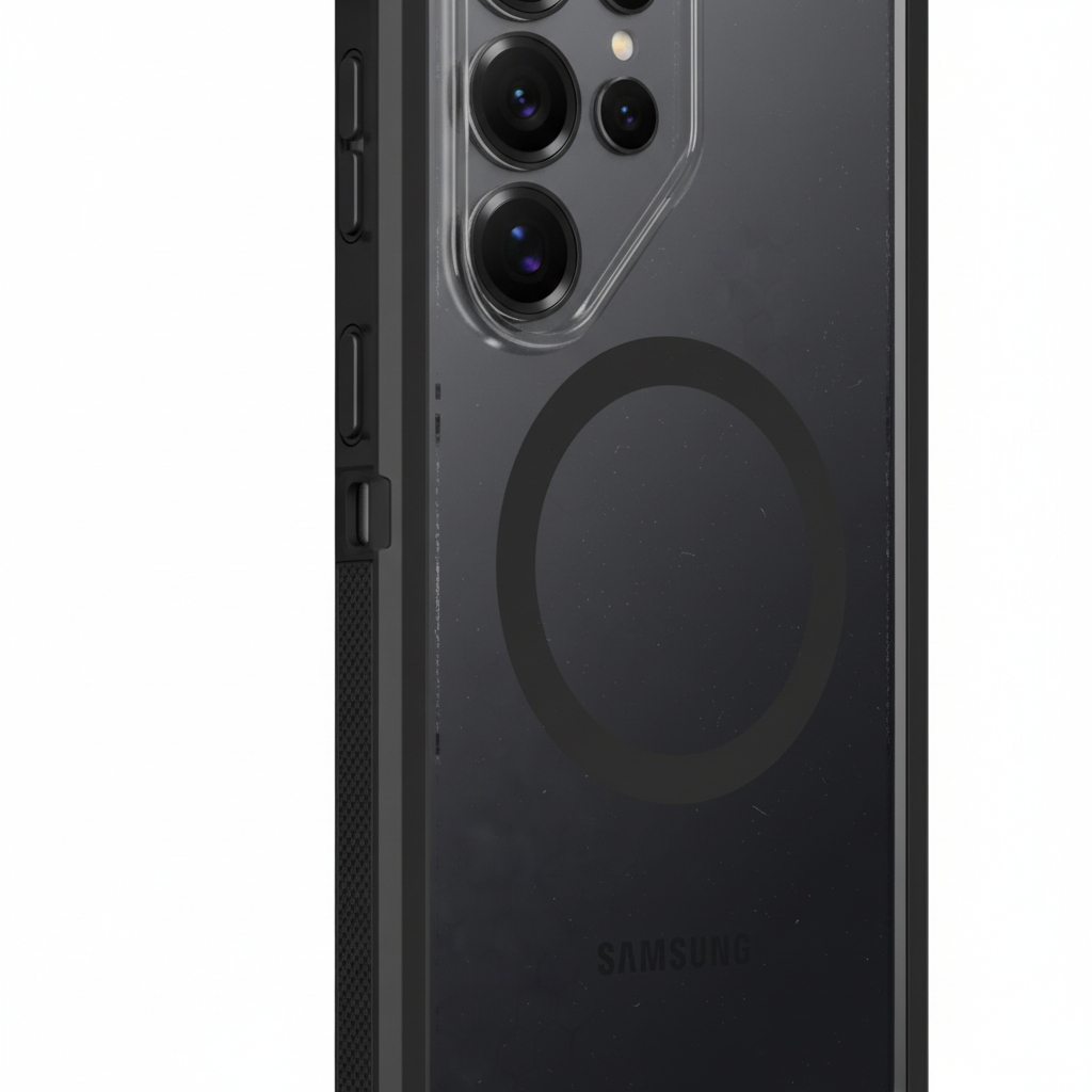 Google Pixel Hülle Rugged schwarz MagSafe Detailbild