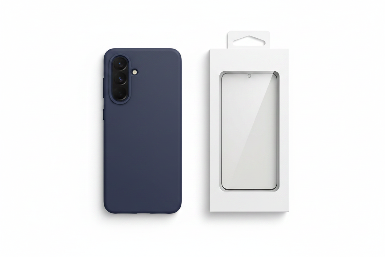 Samsung Silicone Case A57 5G – Bundle mit Panzerglas