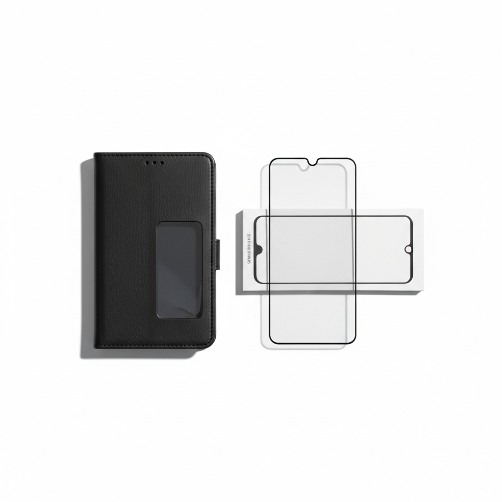 Bundle Samsung Galaxy A35 5G – anco Bookcase Phoenix und Panzerglas Set