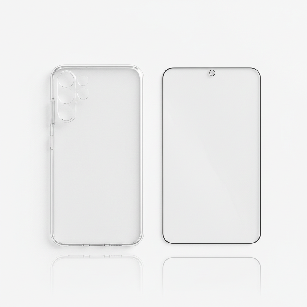 Samsung Clear Case S24+ Bundle mit Panzerglas – Komplett-Schutz Set