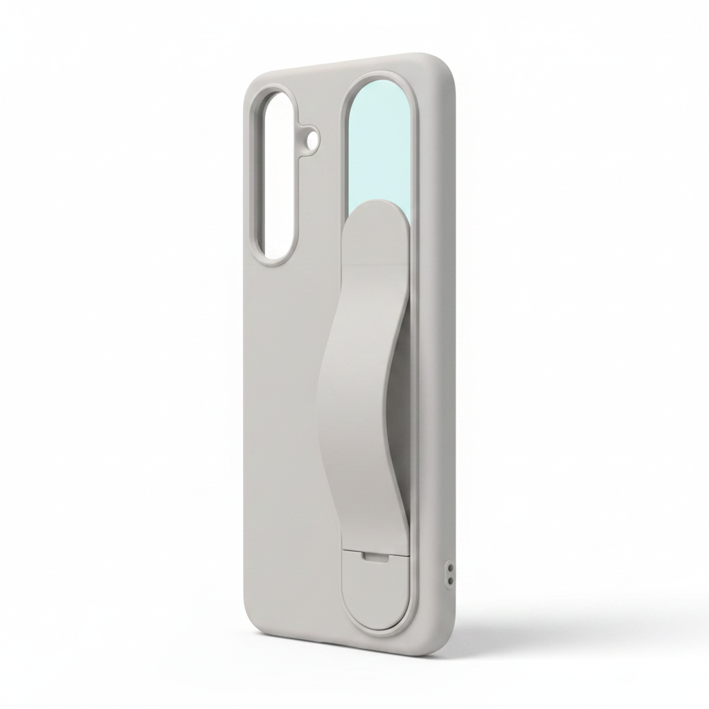 Samsung Standing Grip Cover Galaxy S25+ – Schrägansicht 3/4 Perspektive