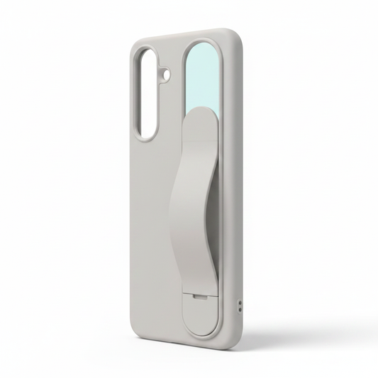 Samsung Standing Grip Cover Galaxy S25+ – Schrägansicht 3/4 Perspektive