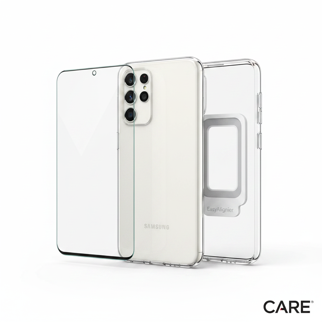 CARE 3-in-1 Bundle Samsung Galaxy A56 5G – EasyAligner Installationshilfe