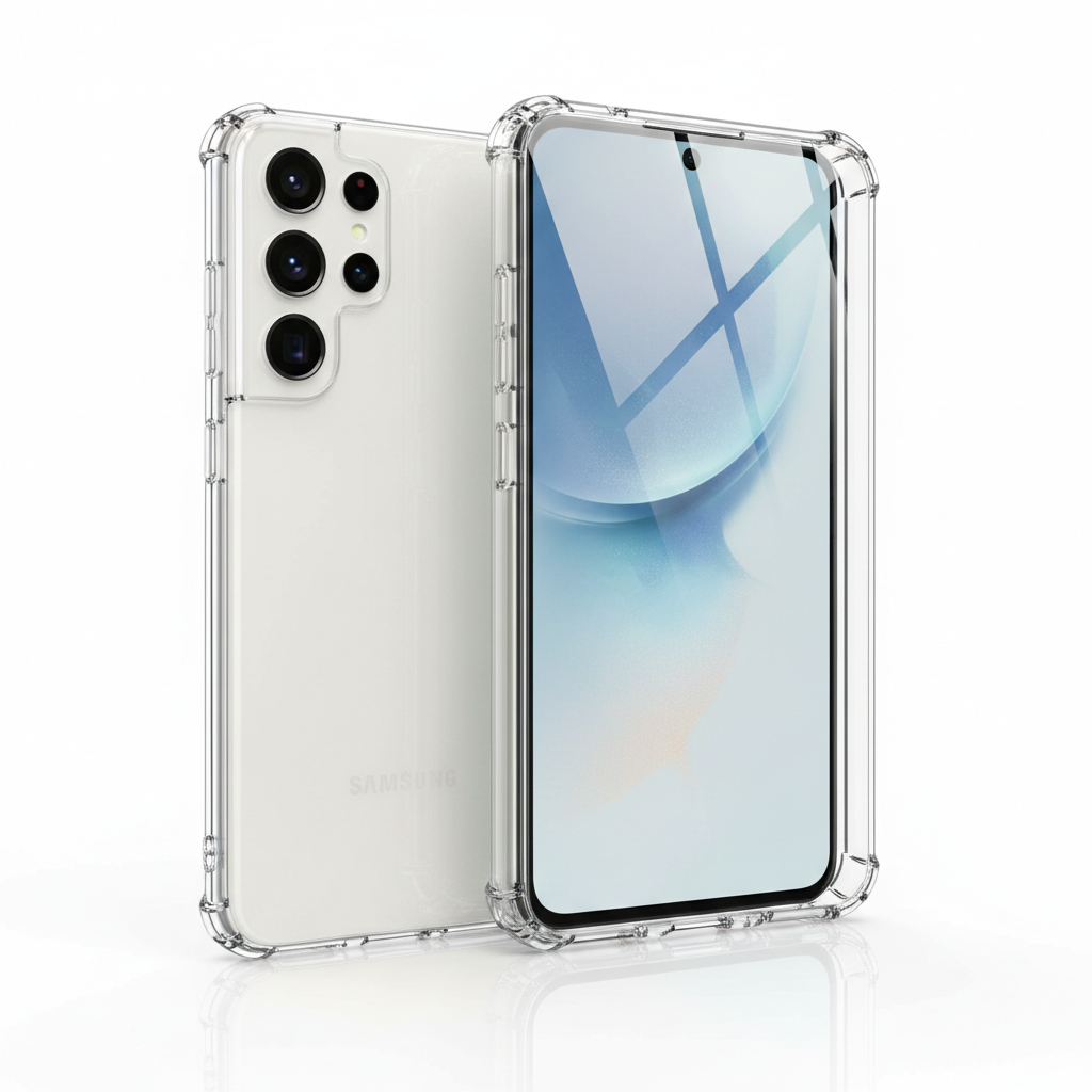 DISPLEX Bundle Samsung Galaxy S25 Ultra – Smartphone mit Hülle und Panzerglas Rundumschutz