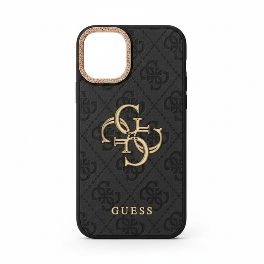 Guess 4G Metal Logo Case iPhone 17 – Rückansicht