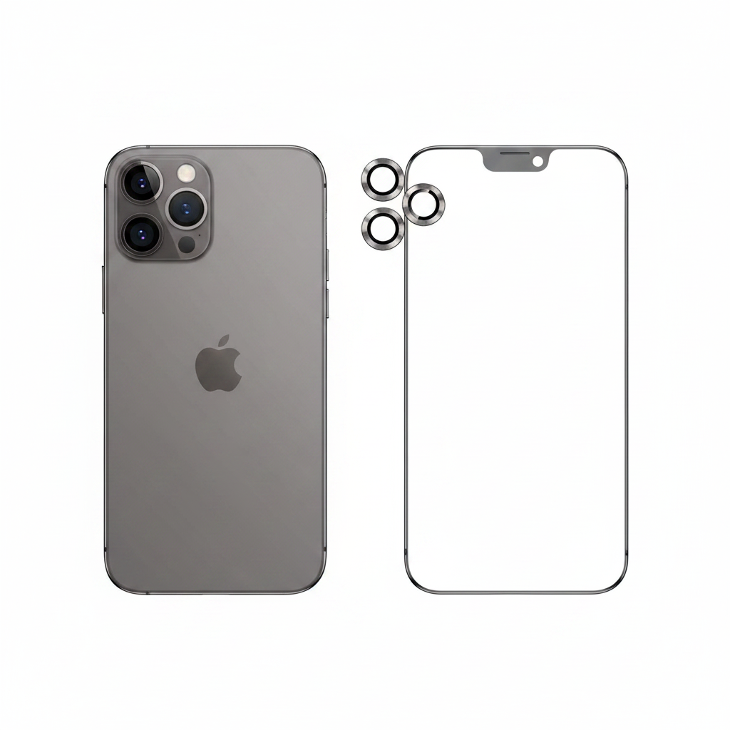 OKKES Linsenschutz Bundle iPhone Air – mit Panzerglas & Hülle