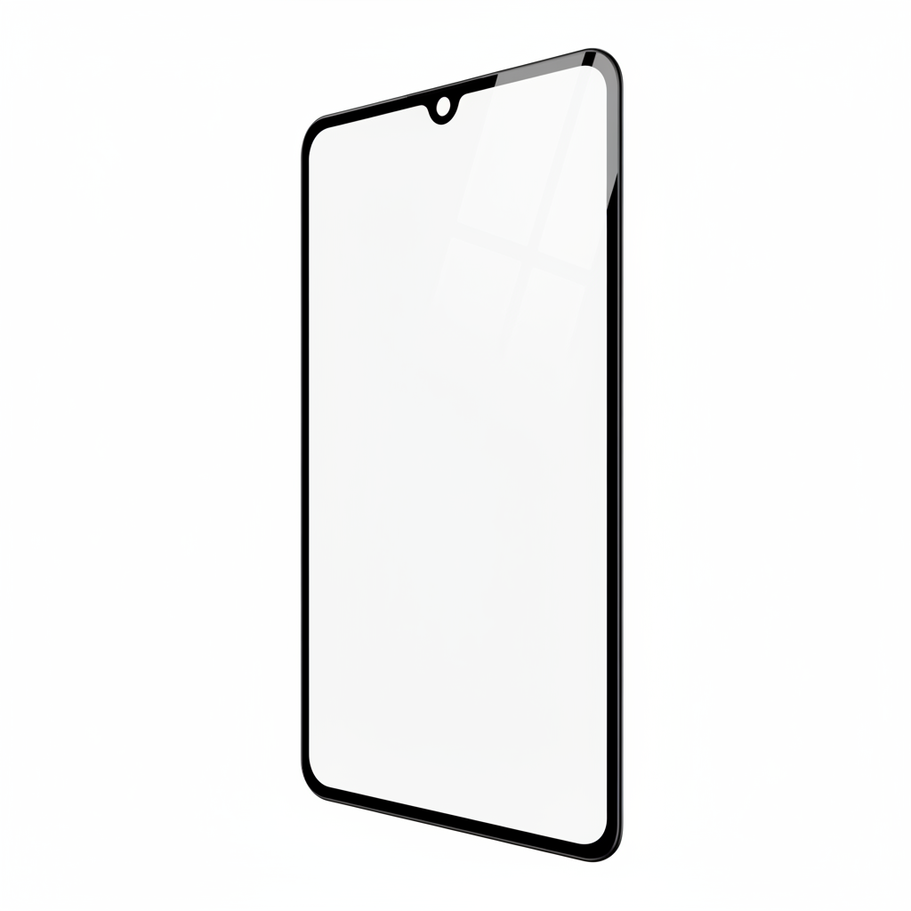 OKKES Magic 3D Panzerglas S25 Ultra – Schrägansicht Glasstärke schwarzer Rahmen
