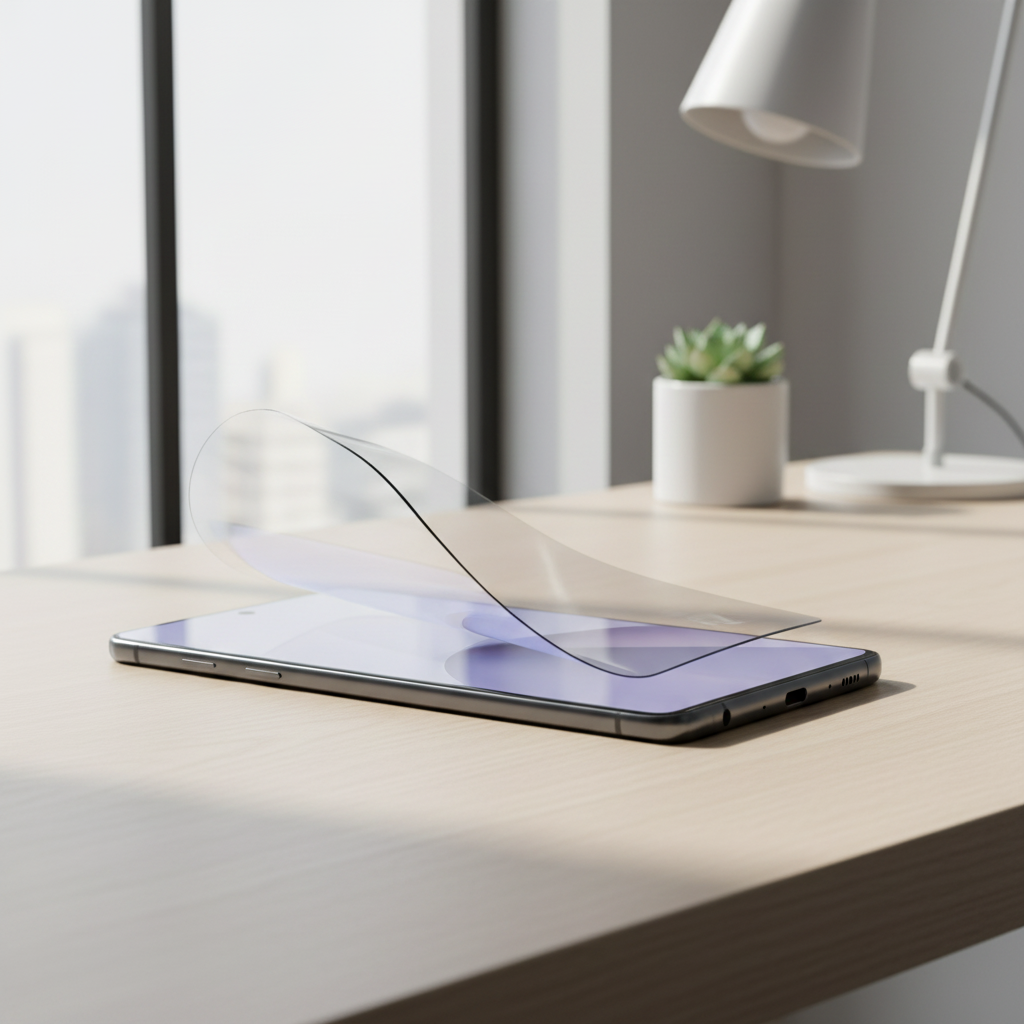 anco Hybrid Glass Samsung Galaxy S25 Edge – Lifestyle Flexibilitäts-Demo