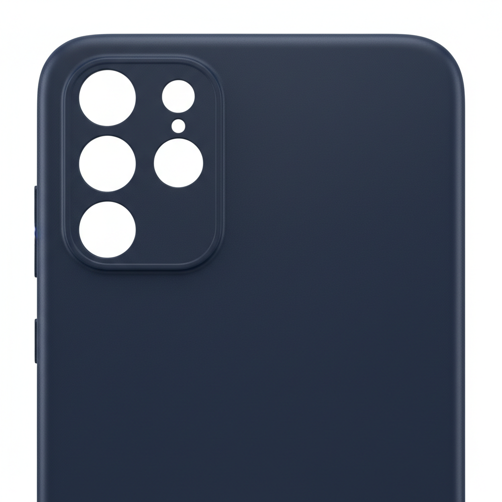 anco TPU Case Galaxy A35 5G – Detailansicht Kameraausschnitt und matte Textur
