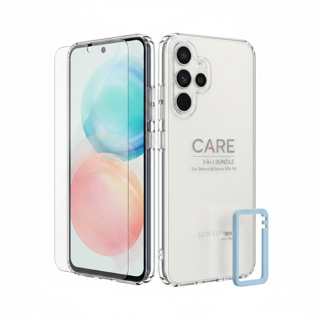 CARE 3-in-1 Bundle Samsung Galaxy A36 5G – EasyAligner Installationshilfe