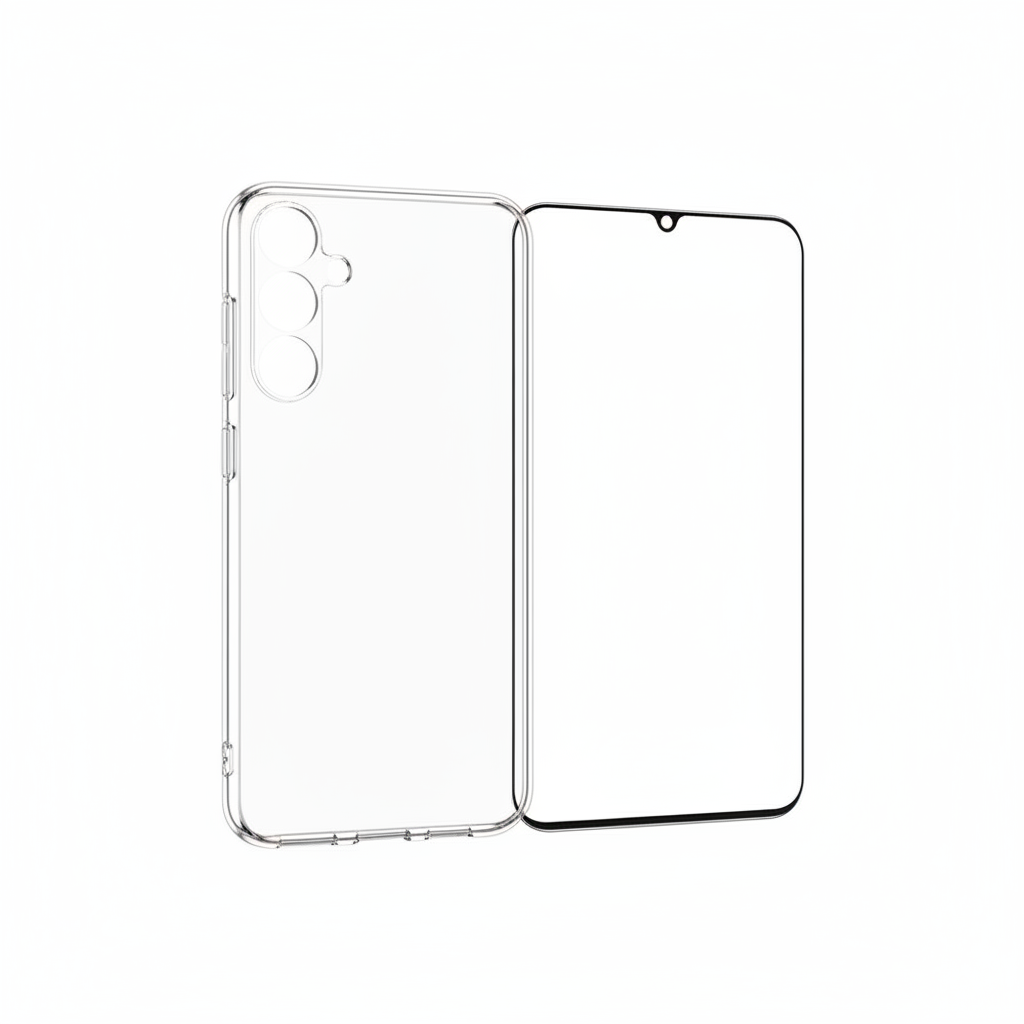 Samsung Clear Case Galaxy A16 – Bundle mit Panzerglas