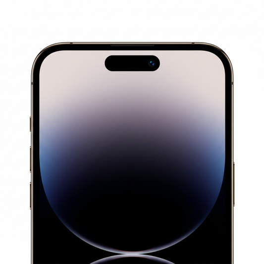 anco Privacy Panzerglas für iPhone 14 Pro Max – nur Dynamic Island Ausschnitt, 2,5D polierte Kanten