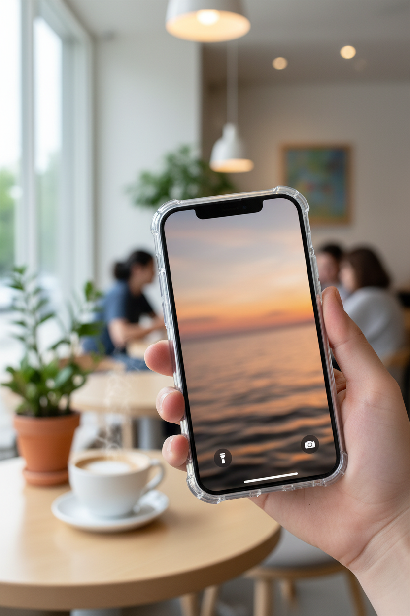 okkes AIR TPU Case iPhone 17 Lifestyle Foto