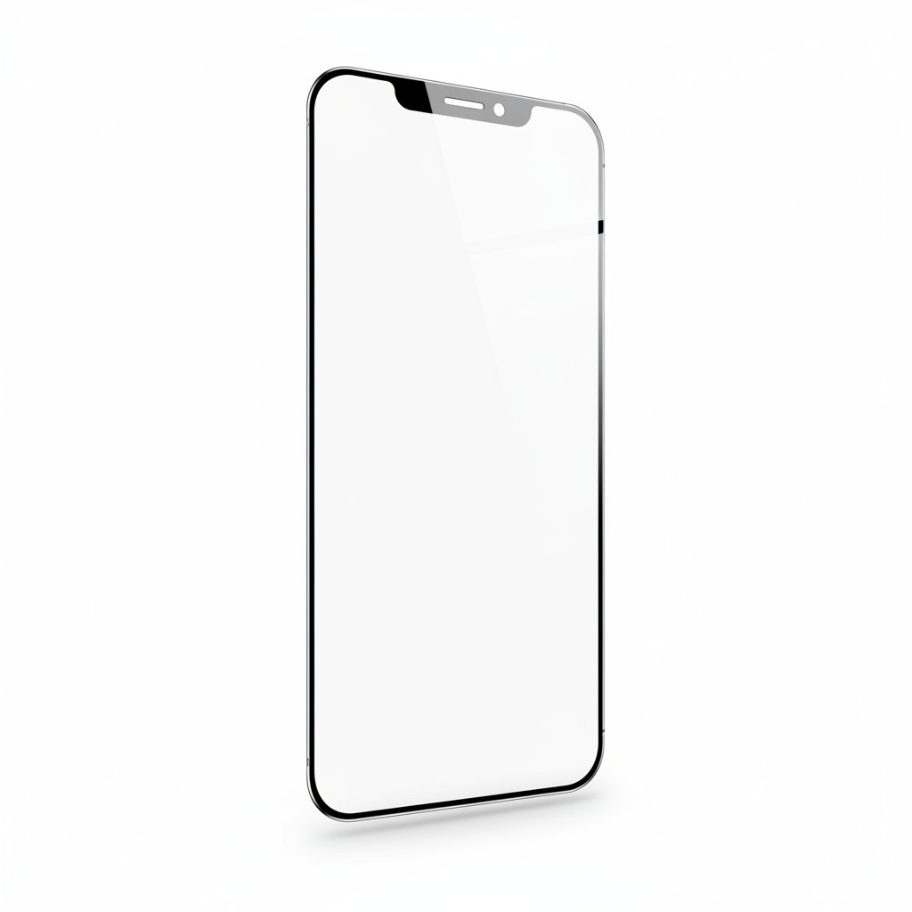 anco Tempered Glass Fullscreen iPhone 16 Pro 17 17 Pro – Schrägansicht