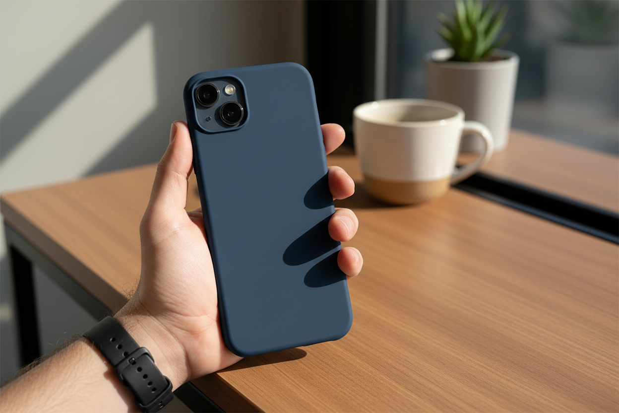 anco Liquid Silicone Case iPhone 14 Plus – Lifestyle