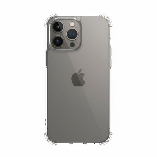 Transparente okkes JUMP PLUS Hülle auf Apple iPhone 16 Pro Max – verstärkte Ecken sichtbar