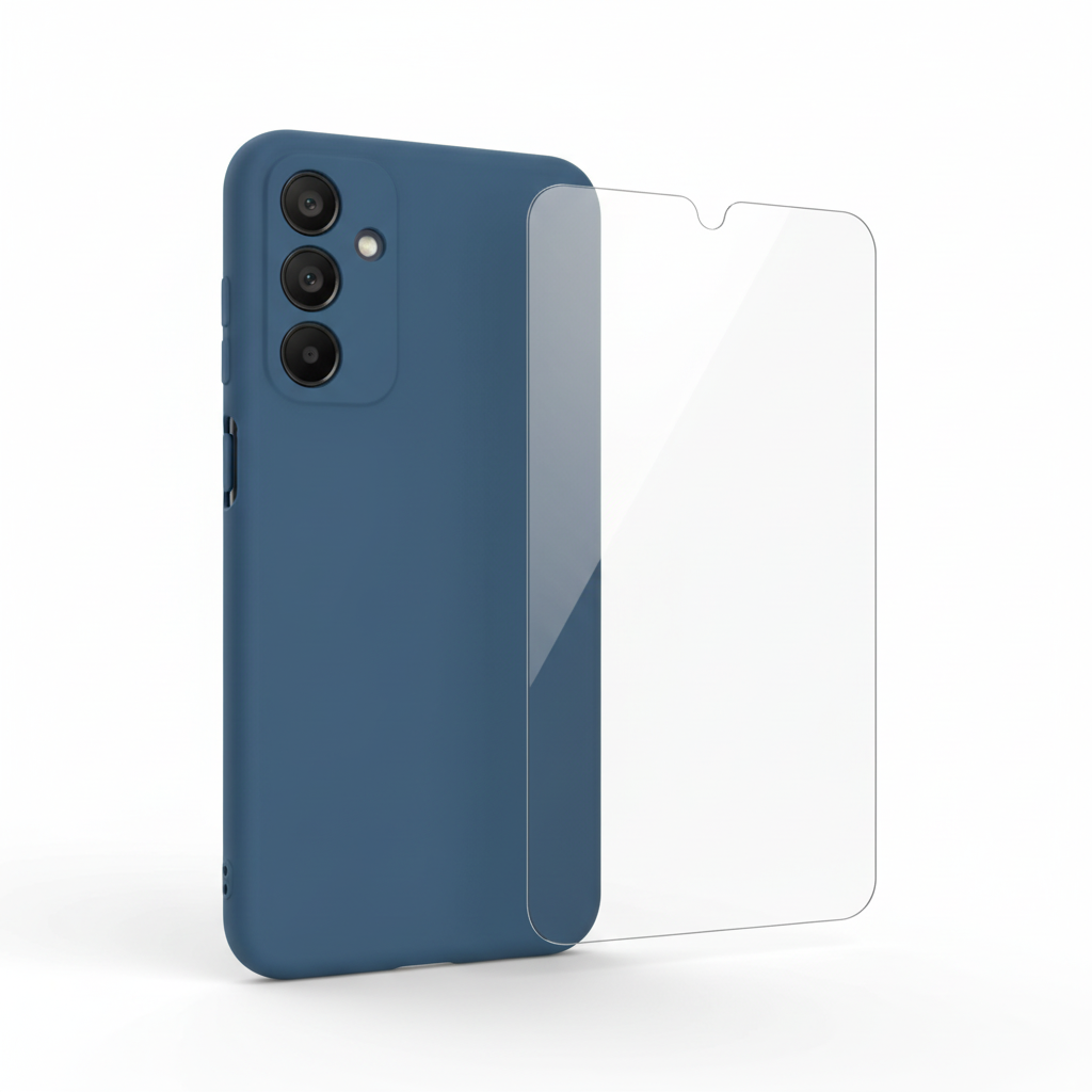 TPU Case Galaxy A15 – Bundle mit Panzerglas