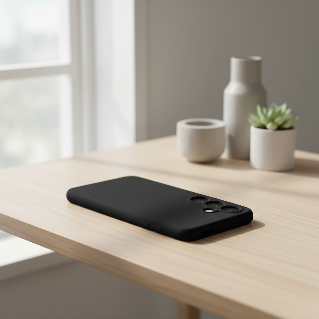 anco Liquid Silicone Case Samsung Galaxy S25+ Schwarz – Lifestyle Soft-Touch