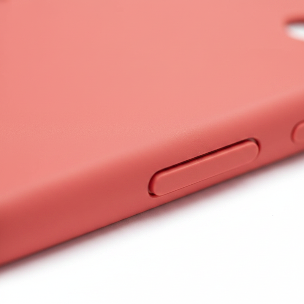 Samsung Silicone Cover Galaxy S25 Ultra – Detailbild Soft-Touch Textur & Tastenausschnitt