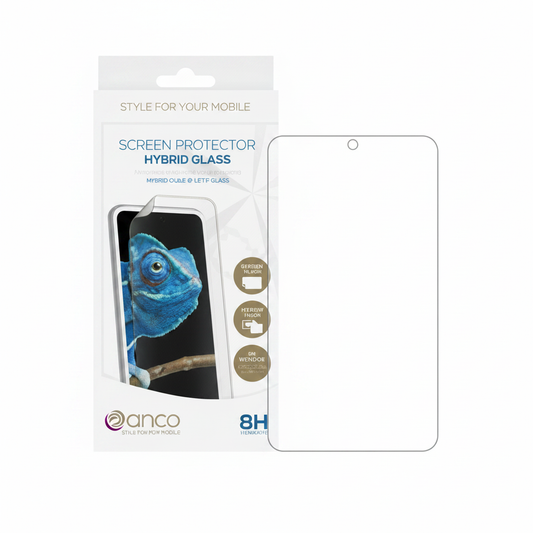 anco Hybrid Glass Samsung Galaxy S25 Ultra – Produktansicht mit Verpackung