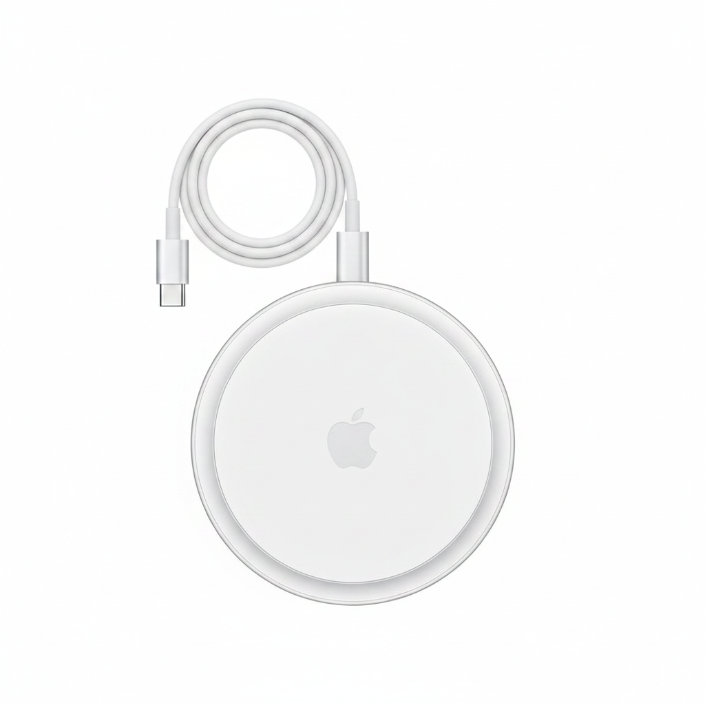 Apple MagSafe Ladegerät 25W – Frontansicht ohne Verpackung, weißer Hintergrund