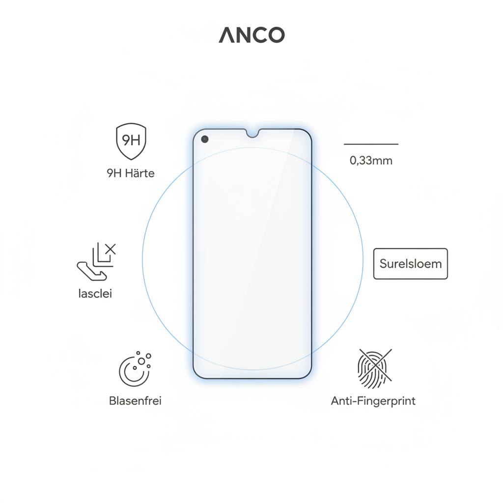 anco Tempered Glass Google Pixel 10 Pro – Features Infografik