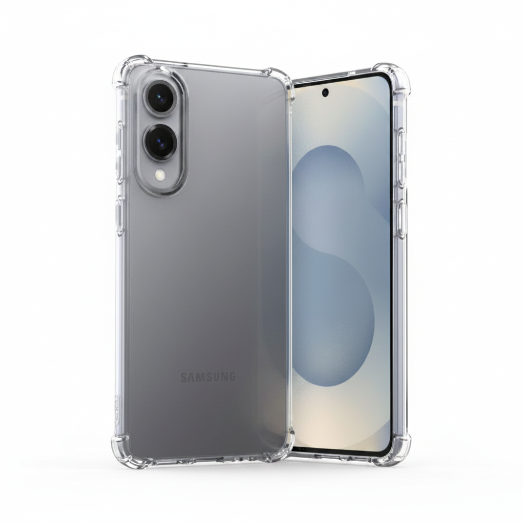 Mobeen Clear Cover Samsung Galaxy S25 Edge – Rückseite Originaldesign & Eckenschutz