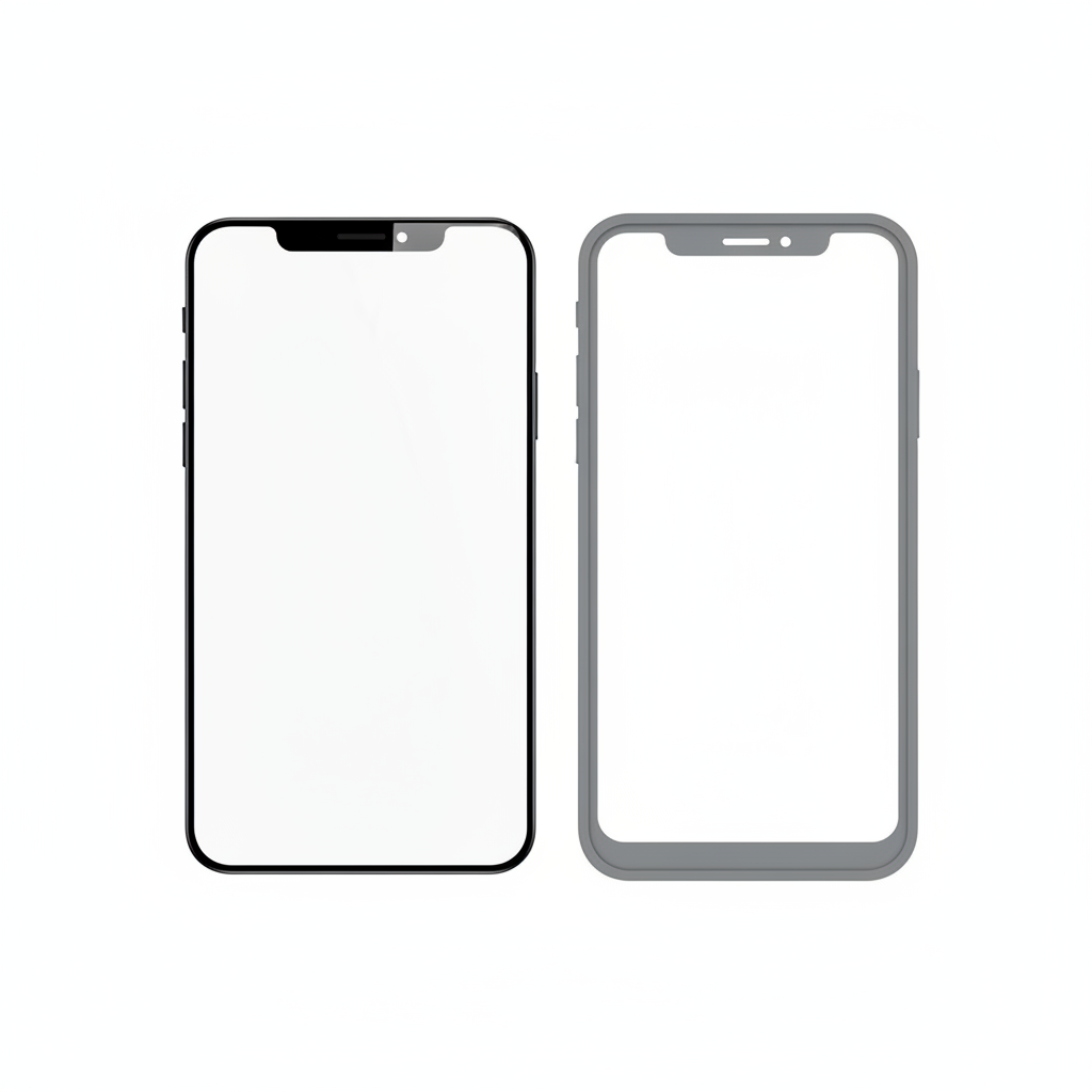 4smarts Second Glass Flat Lay mit Montagerahmen
