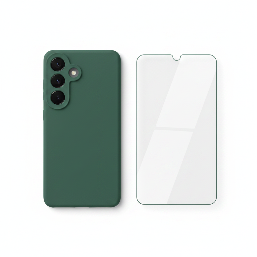 anco TPU Case S26 Bundle mit Panzerglas – Komplett-Schutz Set