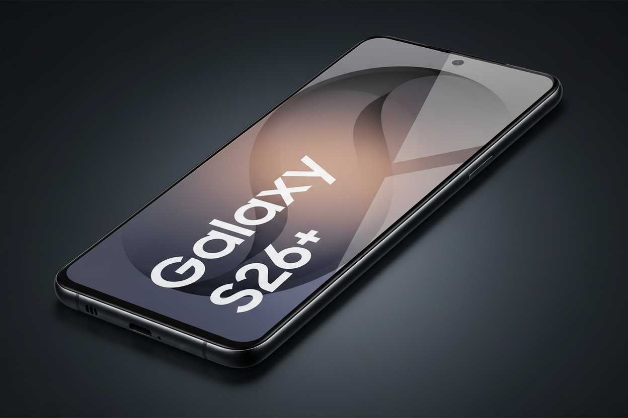anco Tempered Glass Fullscreen S26+ - Schrägansicht