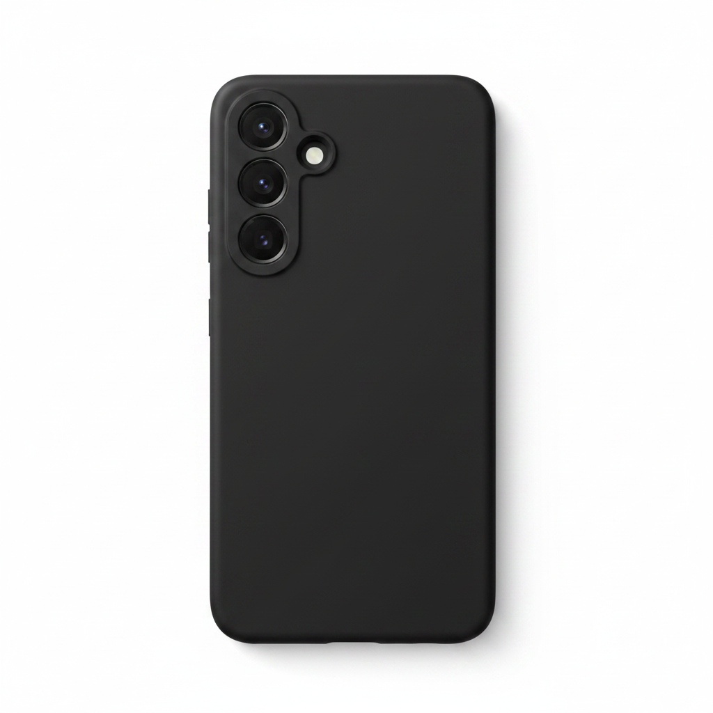 anco Liquid Silicone Case Samsung Galaxy S25+ Schwarz – Hülle pur ohne Verpackung