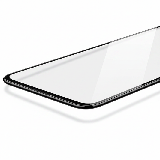 Detailansicht polierte Kante und Anti-Fingerprint Beschichtung anco Panzerglas Redmi Note 13 Pro+ 5G
