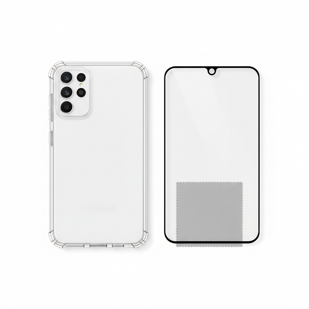 4smarts Hybrid Case Ibiza A56 – Bundle Flat Lay