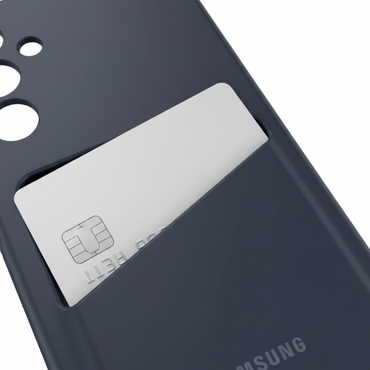Samsung Card Slot Cover – Kreditkarte wird in Kartenfach eingesteckt