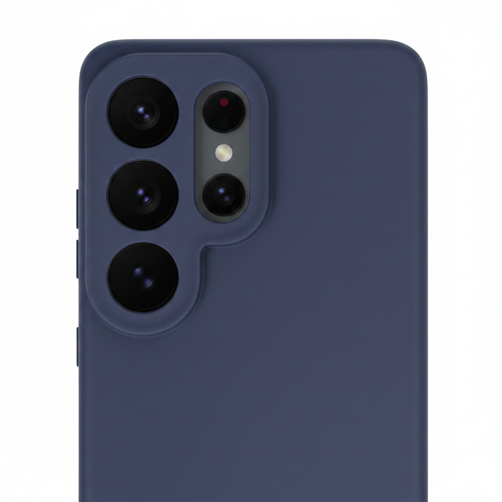 anco TPU Case S26 Ultra – Detailansicht matte Anti-Fingerprint-Textur Kameraausschnitt