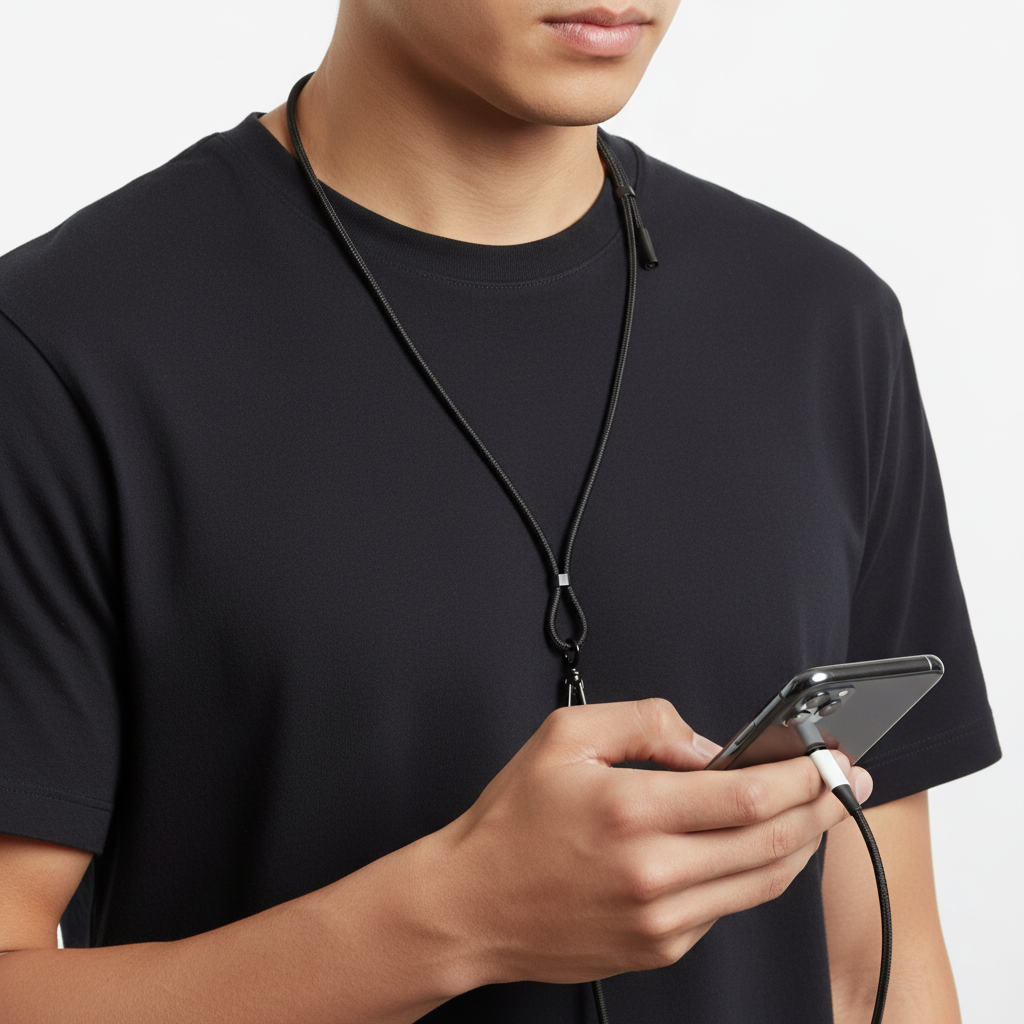 Ladekabel Halsband Lifestyle getragen